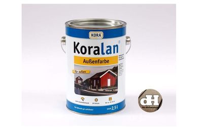 Koralan Außenfarbe Weiss Außenbereich Holz 2,5 Liter 21,00 € / l