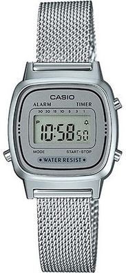 CASIO Vintage GENT SILVER MESH Uhr Armbanduhr