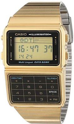 CASIO Databank Calculator GOLD Uhr Armbanduhr