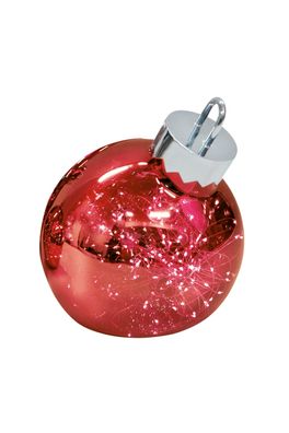 Sompex LED Dekoleuchte Ornament Große Weihnachtskugel mit Beleuchtung rot 30 cm