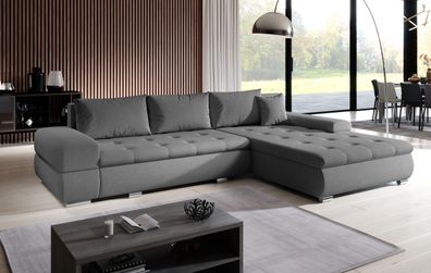 FURNIX Arzo Sofa L-Form Eckcouch Schlafsofa Couch mit Schlaffunktion modern PR16