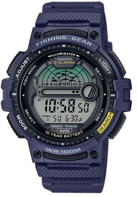 CASIO SPORT Mod. Fishing GEAR (fish moon, moonphase, 3 alarms, 10 year battery) Uhr A