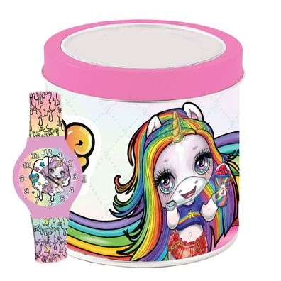 Poopsie Unicorn - Tin box Uhr Armbanduhr