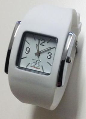 Overclock's Mod. GENT RIDER LARGE WHITE Uhr Armbanduhr
