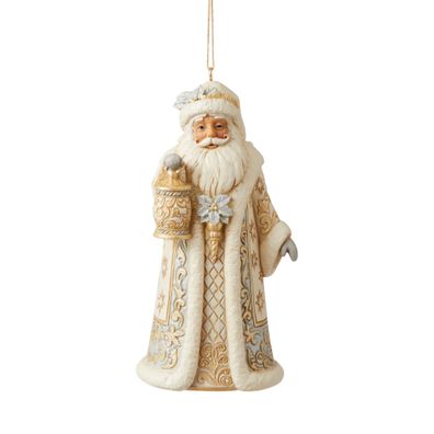 Jim Shore - Holiday Lustre 'Santa (Hanging Ornament) N' 2021