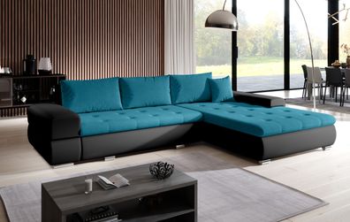 FURNIX Arzo Eckcouch L-Form Sofa Schlafsofa Couch Schlaffunktion MA 1100 + OR 85
