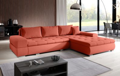 FURNIX Arzo Sofa L-Form Eckcouch Schlafsofa Couch mit Schlaffunktion modern PR52