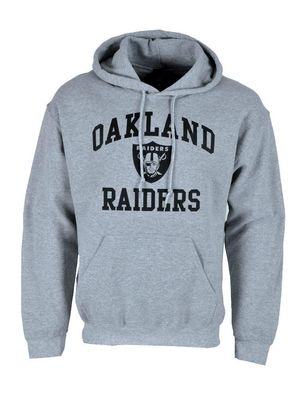 NFL Football Hoodie Herren Sweatshirt Kapuzenpullover Oakland Raiders Grau