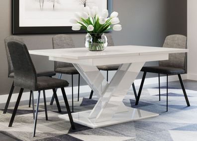 Esstisch BONDIE - Ausklappbar Tisch Wohnzimmer Esszimmertisch Modern Design