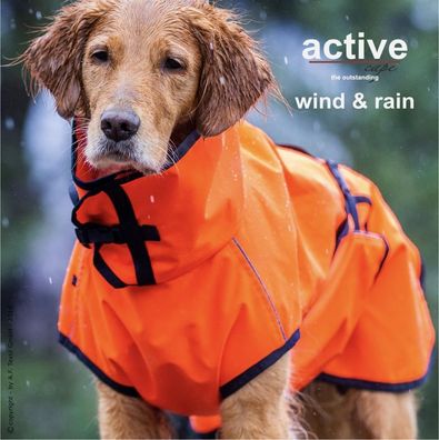 Active Cape Wind & Rain Mini orange
