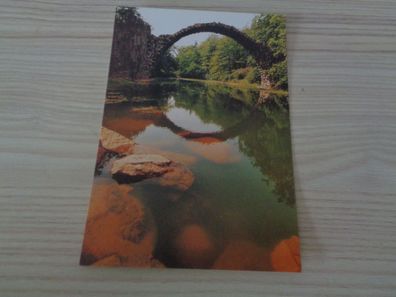 5976 Postkarte, Ansichtskarte - Rackotz Brücke im Park zu Kromlau