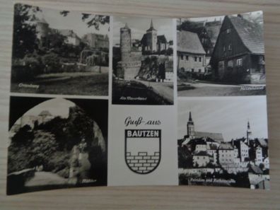 5781 Postkarte, Ansichtskarte - Bautzen -Orienburg, alte Wasserkunst, Mühltor