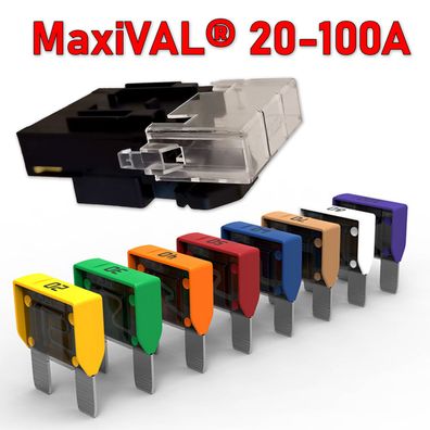 MTA MaxiVAL Sicherungshalterset inkl. Sicherung 20-100A (Auswahl)