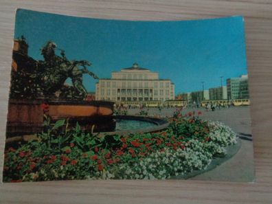 5787 Postkarte, Ansichtskarte - Messestadt Leipzig -Mendebrunnen