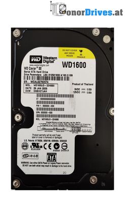 Western Digital WD1600-22HBB0 - 160 GB - SATA - PCB 2060-001267-001 Rev A * *