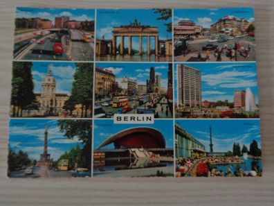 5998 Postkarte, Ansichtskarte -Berlin- farbiges Mehrfachbild