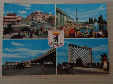 5999 Postkarte, Ansichtskarte -Berlin- farbiges Mehrfachbild von 1969