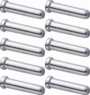 Shimano Endkappe für Bremszug 1,6 mm für Seilzug Aluminium Silber 10 Stück