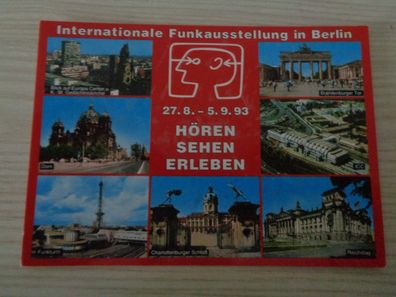 6013 Postkarte, Ansichtskarte -Berlin-Internationale Funkausstellung 1993