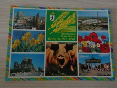 6015 Postkarte, Ansichtskarte -Berlin-Internationale Grüne Woche 1998
