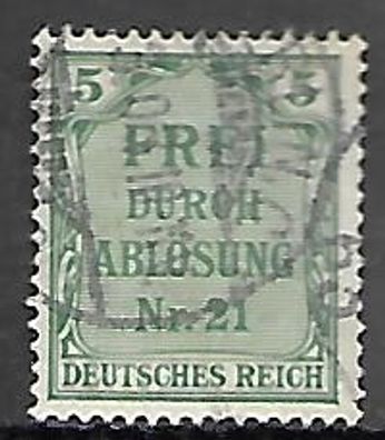 Deutsches Reich gestempelt Dienstmarke Michel-Nummer 3