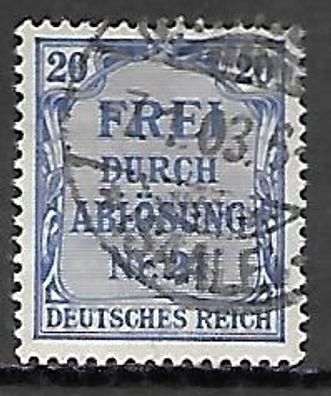 Deutsches Reich gestempelt Dienstmarke Michel-Nummer 5