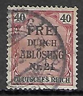 Deutsches Reich gestempelt Dienstmarke Michel-Nummer 7