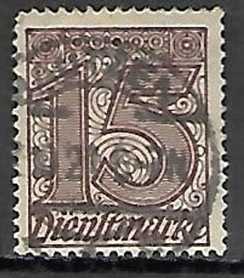 Deutsches Reich gestempelt Dienstmarke Michel-Nummer 25