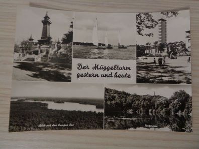 6040 Postkarte, Ansichtskarte -Berlin-Der Müggelturm gestern und heute