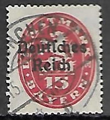 Deutsches Reich gestempelt Dienstmarke Michel-Nummer 36
