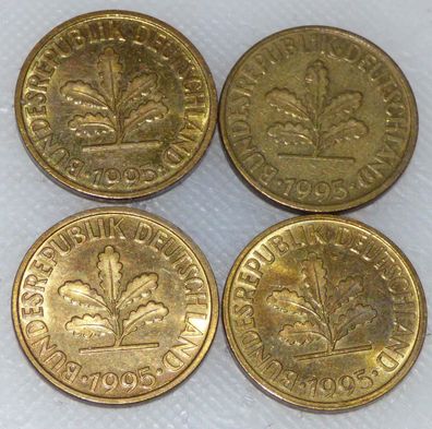 10 Pfennig 1995 A D F J