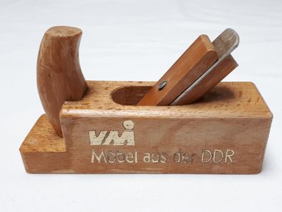 DDR VMI Vereinte Möbelindustrie Werbeartikel Holzhobel