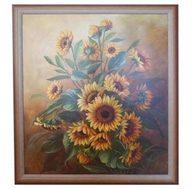 Orig. Gemälde von Elke Bagheri, Sonnenblumen, 80x90 cm (Gr. 800 mm x 900 mm)