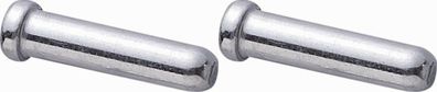 Shimano Endkappe für Bremszug 1,6 mm für Seilzug Aluminium Silber 2 Stück