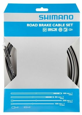 Shimano Bremszug-Set Road SIL-TEC beschichtet VR HR Set schwarz NEU OVP