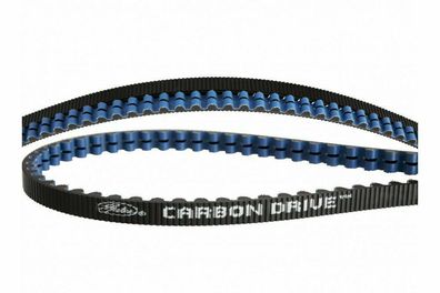 Gates CDX Riemen 108 Zähne blau / schwarz Carbon Drive Zahnriemen Center Track