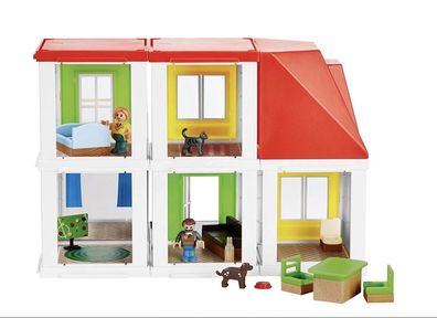 Puppenhaus Spielhaus Wohnhaus 70-teilig verschiedene Aufbauvarianten