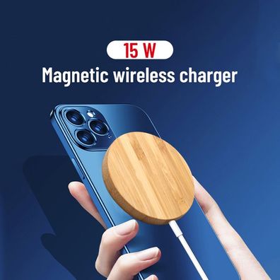 kompatibel MagSafe Kabelloses Ladegerät Charger 15W iPhone 12 13 Pro Mini Max