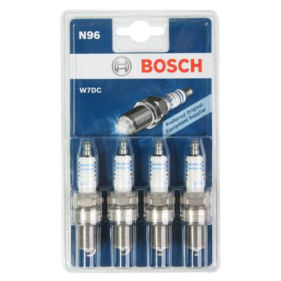 Bosch 4x Pack Zündkerze M14x1,25 SW 20,8mm Schlüssel Gewindelänge 19mm 0,7mm