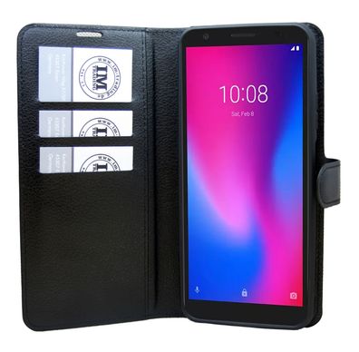cofi1453® Buch Tasche "Fancy" kompatibel mit ZTE BLADE A3 2019 Handy Hülle Etui