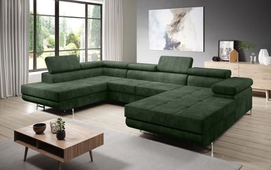 FURNIX Zante Couch Sofa Schlafsofa U-Form U-Sofa Schlaffunktion KR 14