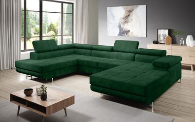FURNIX Zante Couch Sofa Schlafsofa U-Form U-Sofa Schlaffunktion KR 19