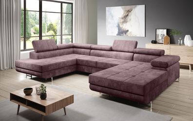 FURNIX Zante Couch Sofa Schlafsofa U-Form U-Sofa Schlaffunktion KR 27