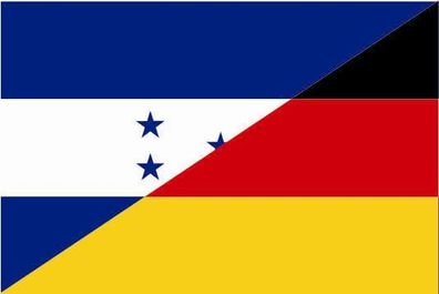 Aufkleber Fahne Flagge Honduras-Deutschland in verschiedene Größen