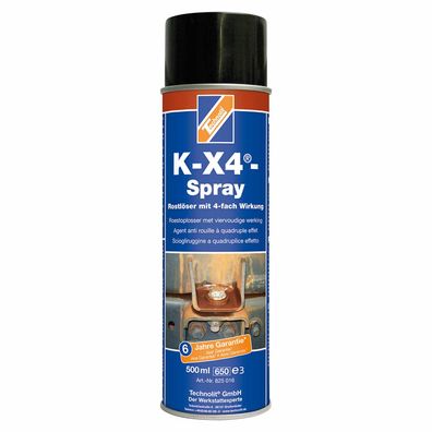 Technolit Rostlöser-Spray K-X-4 500 ml, Rostentferner, Entroster, Schmiermittel