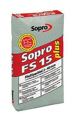 Sopro FS 15 Fließspachtel Plus 550 Spachtelmasse Fließestrich 25 kg