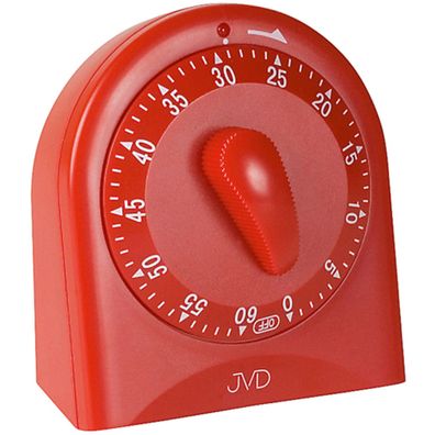 JVD SR82.5 Kurzzeitmesser Kurzzeitwecker Küchen Timer analog rot