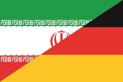 Aufkleber Fahne Flagge Iran-Deutschland in verschiedene Größen