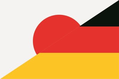 Aufkleber Fahne Flagge Japan-Deutschland in verschiedene Größen