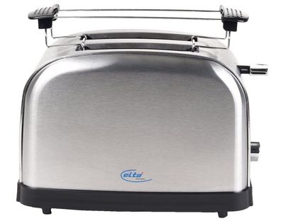 ELTA ETO-1000 Cool Touch Toaster 1000W Edelstahl Brötchenaufsatz